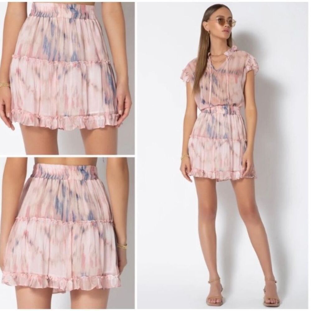 Tart Lira Skirt in Washed Away Tie-Dye